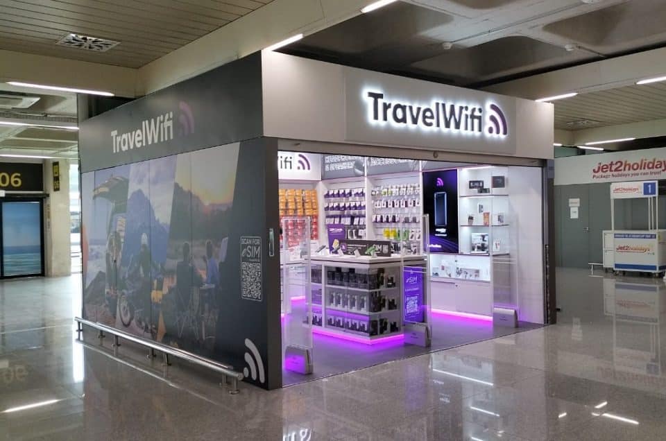 TravelWifi ahora abierto en el aeropuerto de Palma de Mallorca.